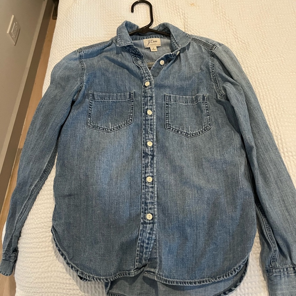3 J Crew button down shirts. Great condition. All size 0